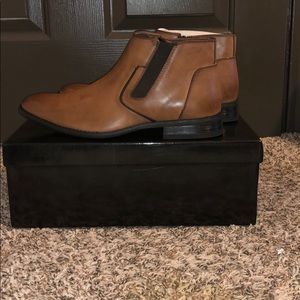 Brown Leather Chelsea Boots